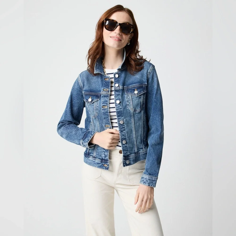 J. Crew Factory Denim Jacket - Picture 1 of 5